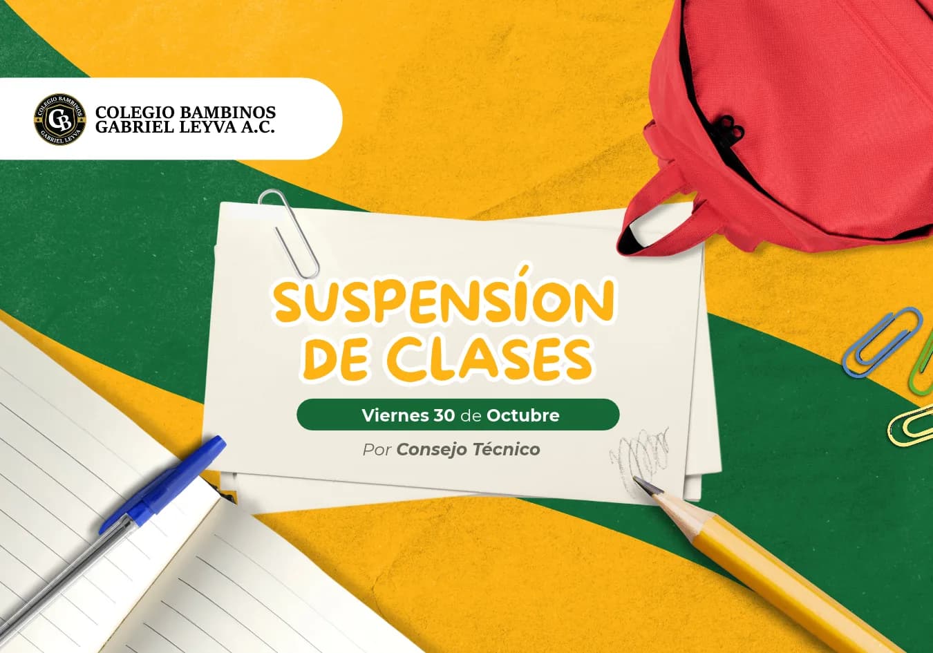Suspensión de clases por Consejo Técnico